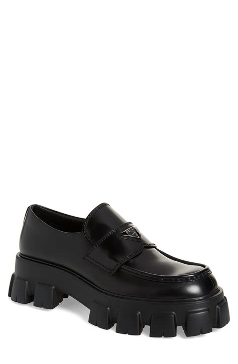 designer shoes prada|Prada chunky shoes.